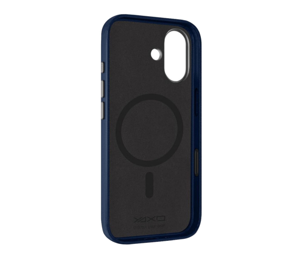 YAXO Leather Gear Slim Case MagSafe iPhone 17 Dusky Blue - 1455903 - zdjęcie 3